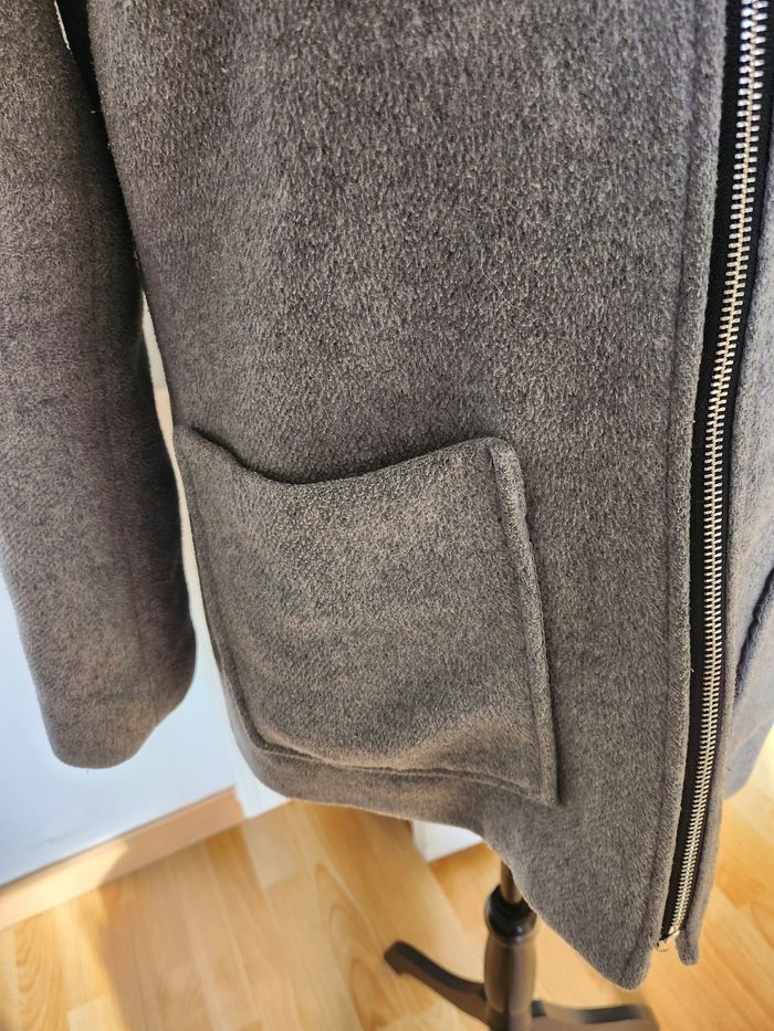 Duffle-Coat Caban Long Gris Jennyfer Taille S ou 36 - photo numéro 4