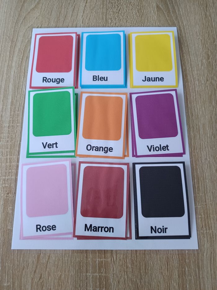 Montessori les couleurs