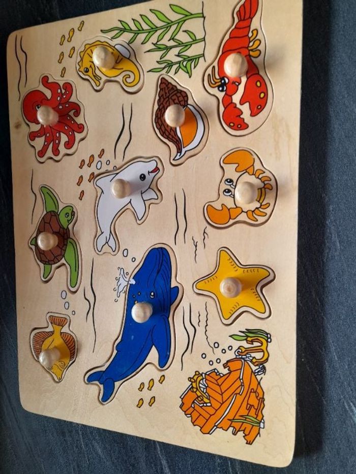 Puzzle bois (poissons)