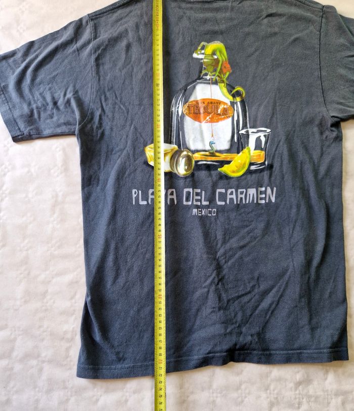 Tee-shirt homme vintage  , motif tequila  , playa del carmen , Mexico , taille M - photo numéro 6