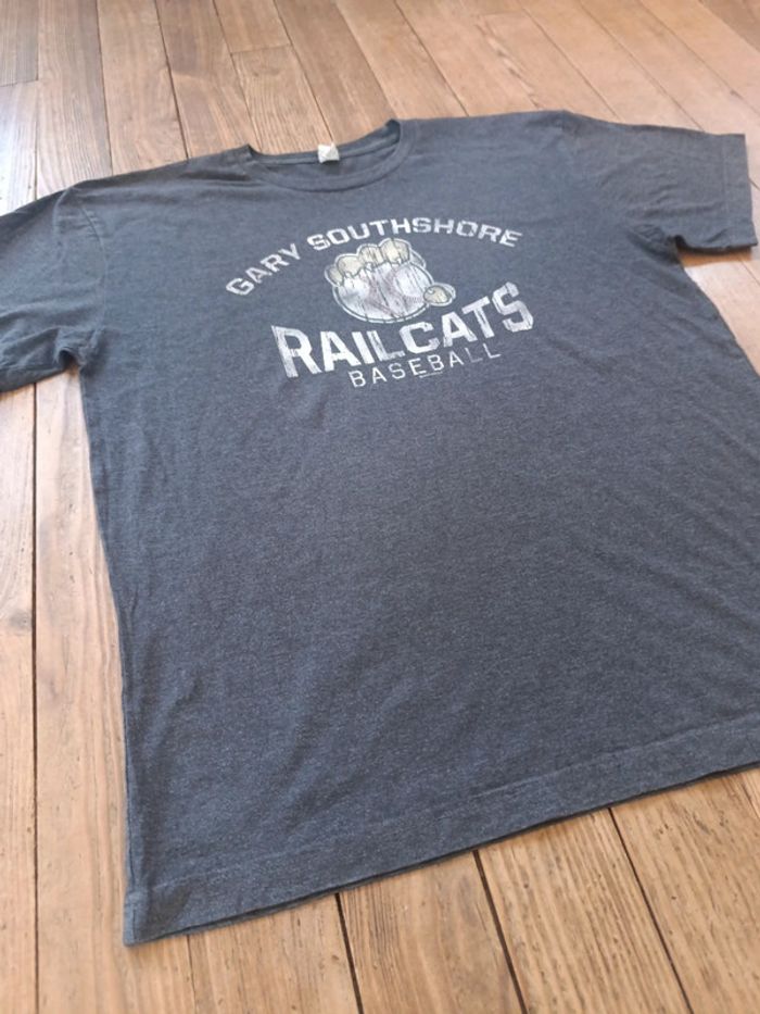 T-shirt USA university baseball Railcats L - photo numéro 4