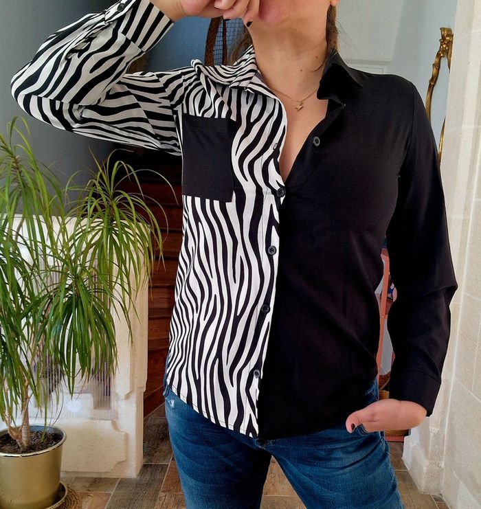 Chemise bi-imprimée