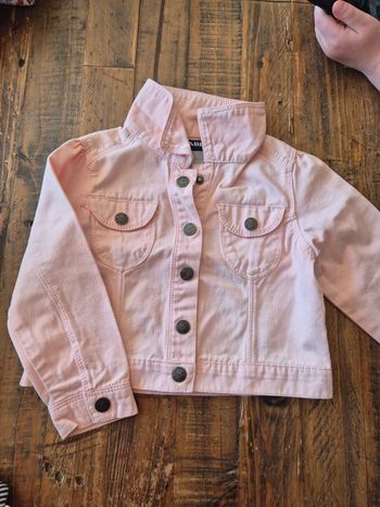 Veste en jean rose Kiabi 24 mois