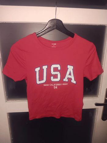 T-shirt rouge USA taille S