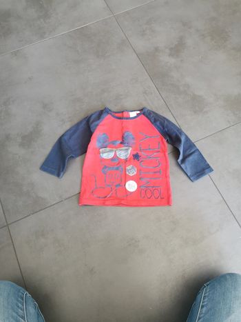 Tee-shirt manches longues Disney baby Mickey 18 mois