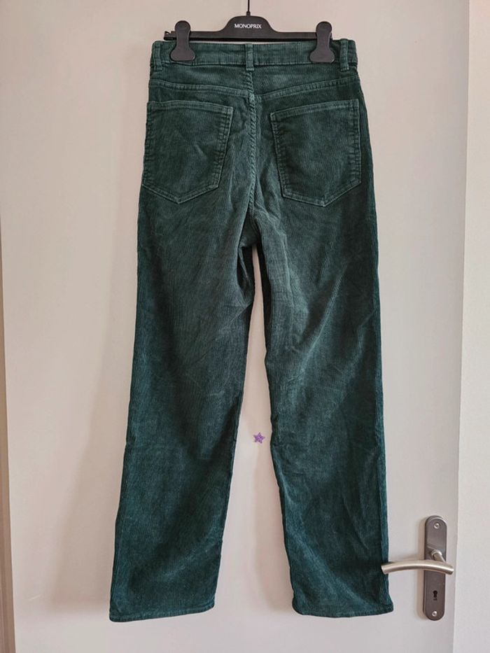 Pantalon droit velours côtelé H&M Taille 36 - photo numéro 4