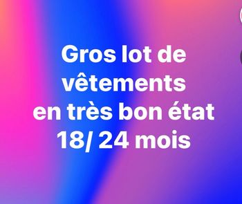 Lot de vêtements  18/24 mois