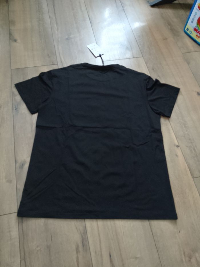 T-shirt noir manches courtes mi-épais tête de mort strass xl MTX - photo numéro 6