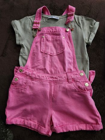 Ensemble  salopette  tee-shirt