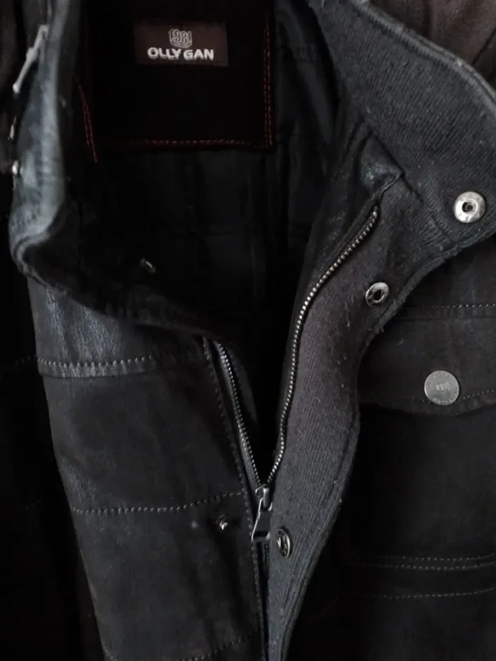 Blouson vintage en cuir Olly Gan taille XL - photo numéro 7