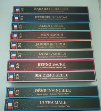 10 parfums collection platinium 35 ml