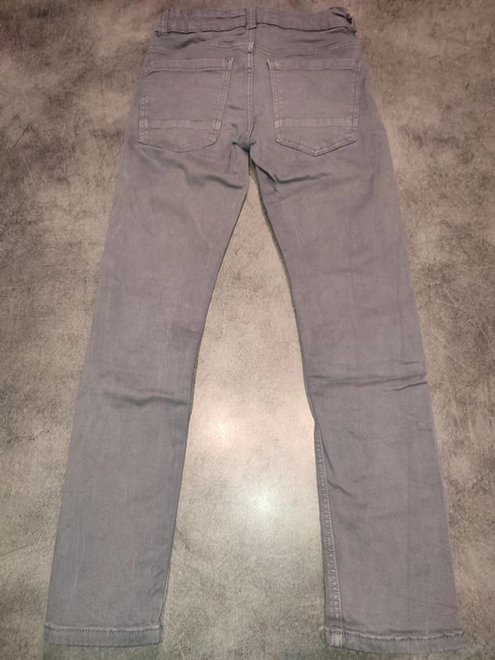 pantalon skinny en jean gris - photo numéro 2