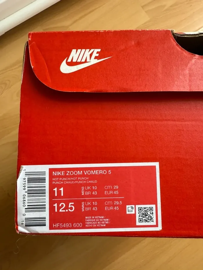 Nike zoom vomero hot punch 45 neuve - photo numéro 7