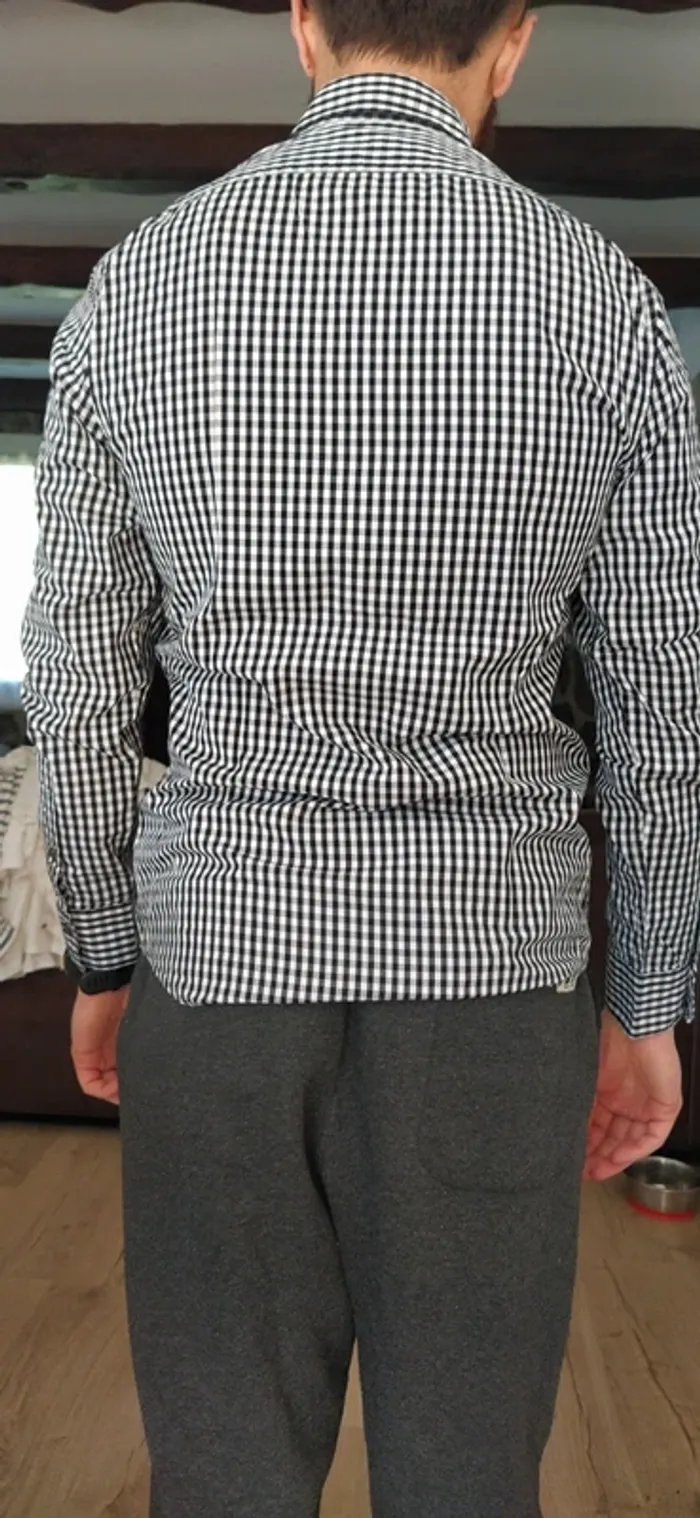 Chemise à petits carreaux jules - photo numéro 2
