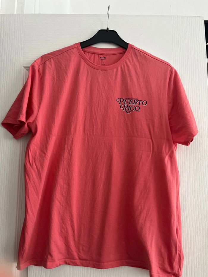 T shirt corail homme