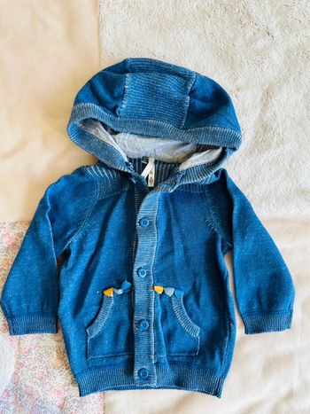 Gilet à capuche 6 mois