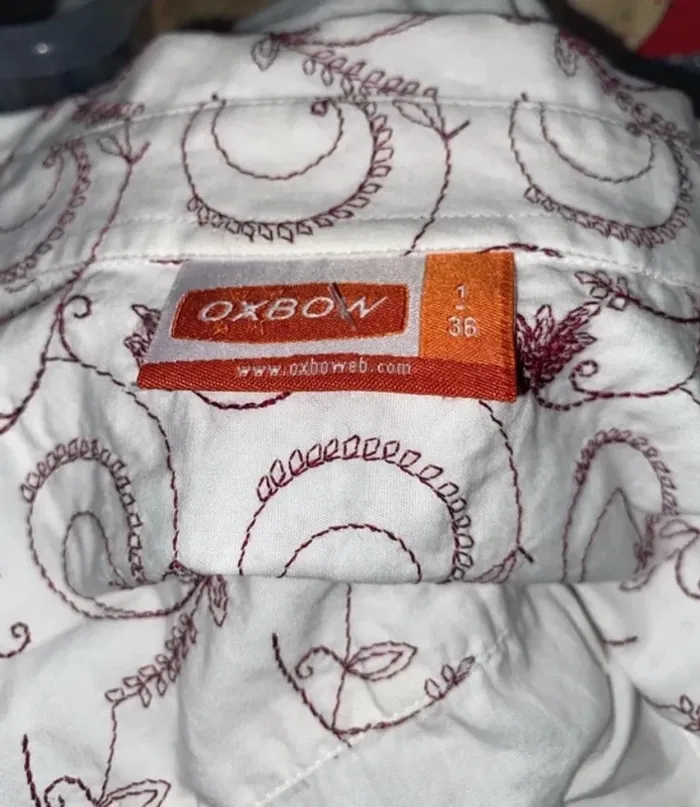 Joli chemise Oxbow cintré brodé taille S - photo numéro 6