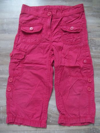 Pantacourt retroussable multipoches Okaïdi (1) framboise 6 ans/114 cm