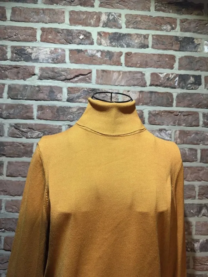 Pull col roulé orange Esprit Taille M / L - photo numéro 7