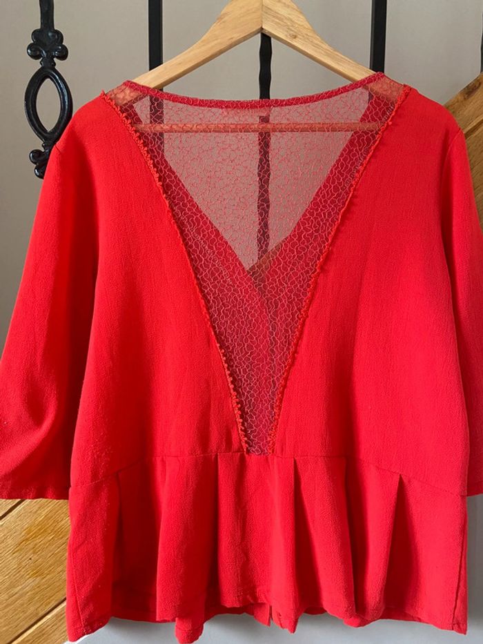 Blouse rouge Charlior - photo numéro 4