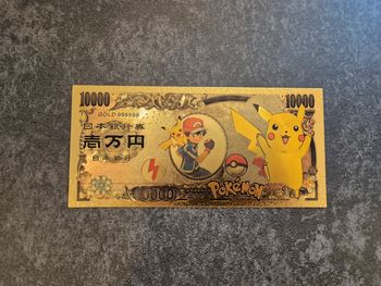 Billet OR à collectionner Pokemon