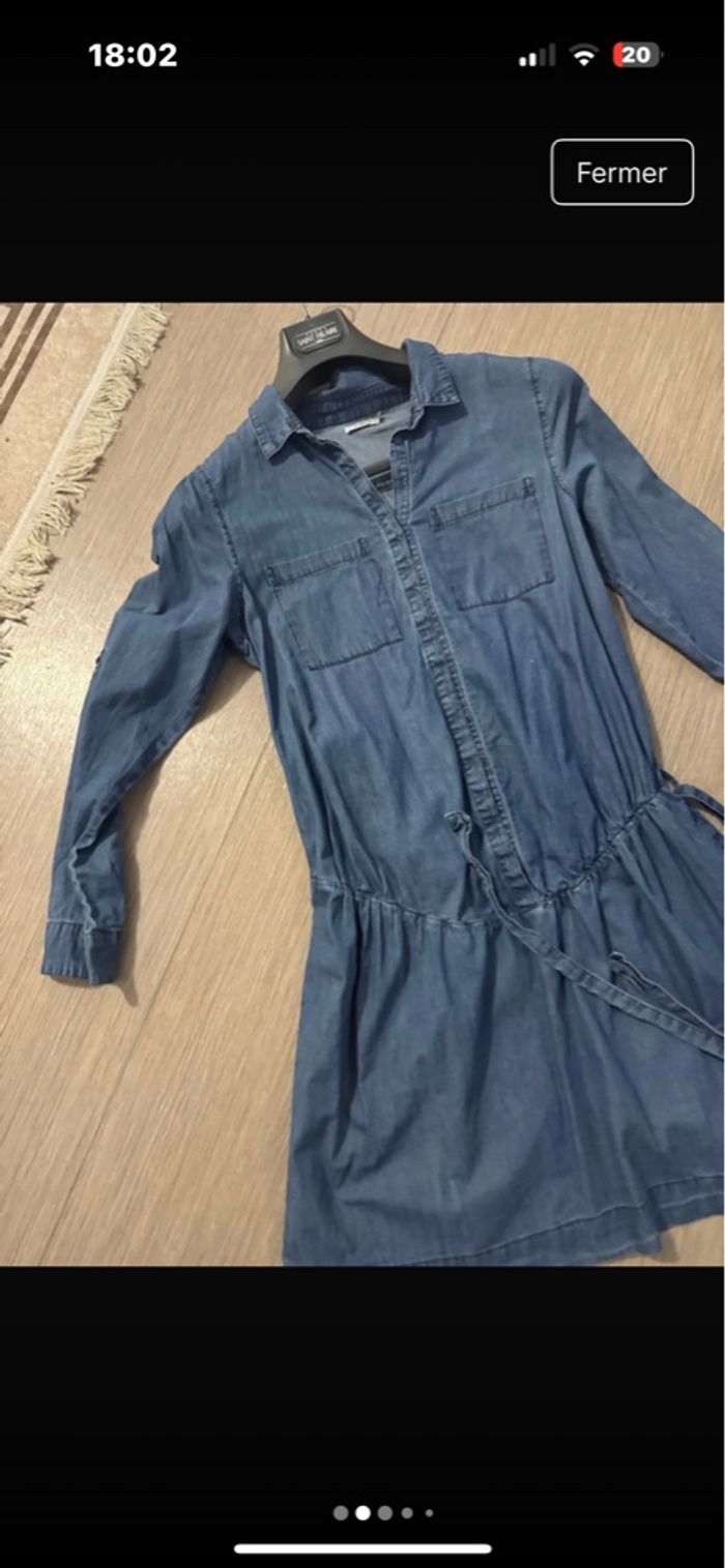 Robe jeans léger taille 42 marque colline - photo numéro 2