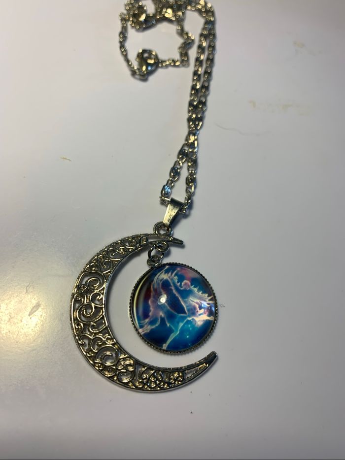 Collier gémeaux lune - photo numéro 2