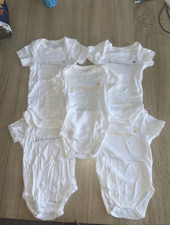 Lot de 5 bodies manches courtes