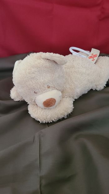 Doudou peluche Musicale OURS Beige - TEX Baby Carrefour - L 25 cm