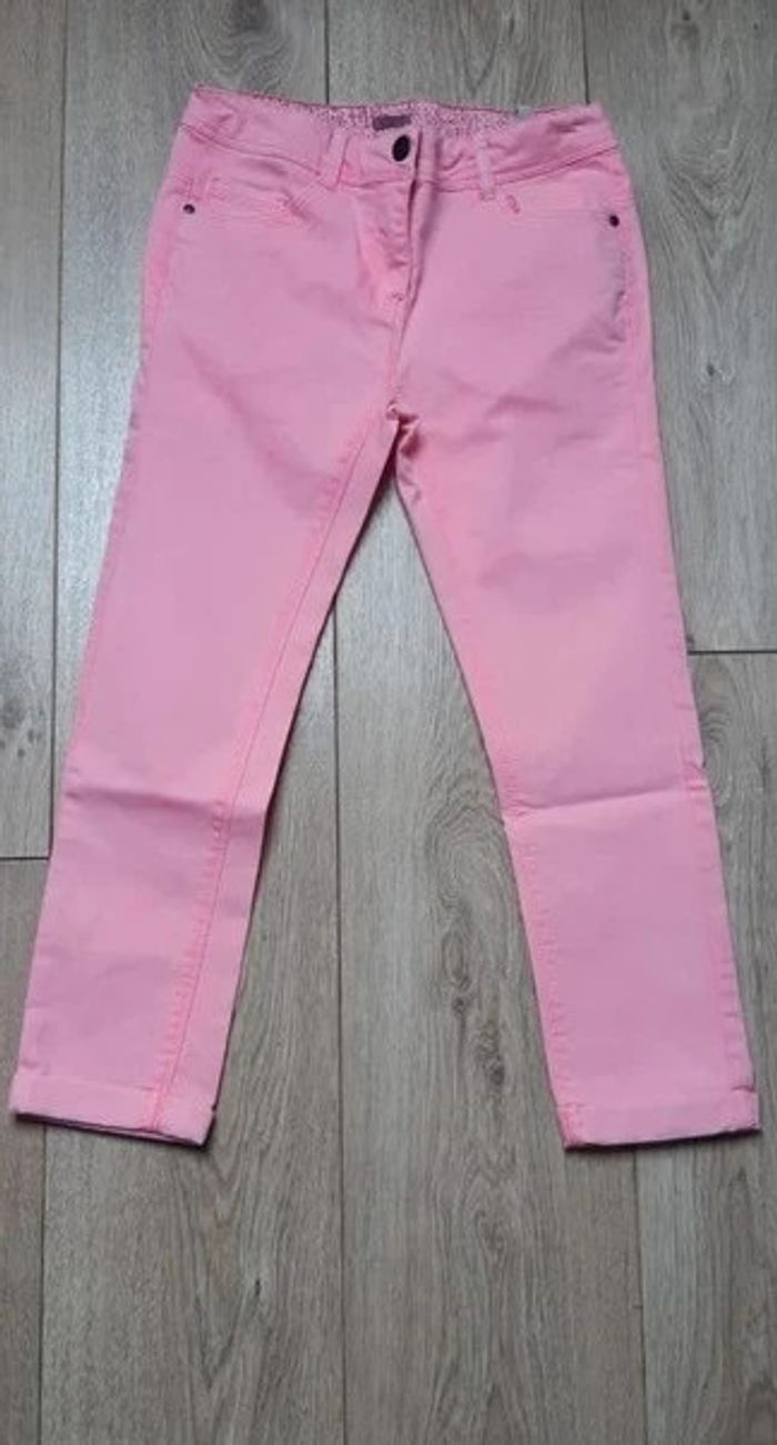 Pantacourt tape à l'oeil rose fluo 12 ans état neuf