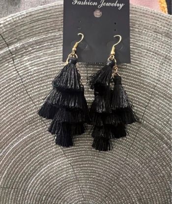Boucle d’oreille noir