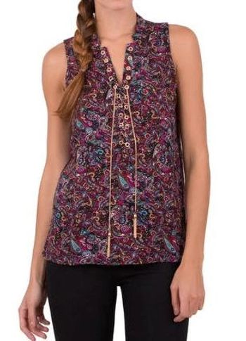 Blouse à oeillets et chaîne Mim - Taille S