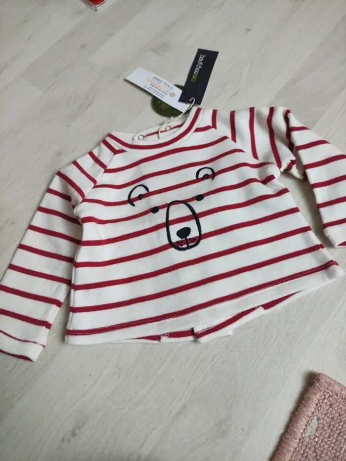 Pull bébé garçon taille 6 mois neuf avec étiquette bout'chou