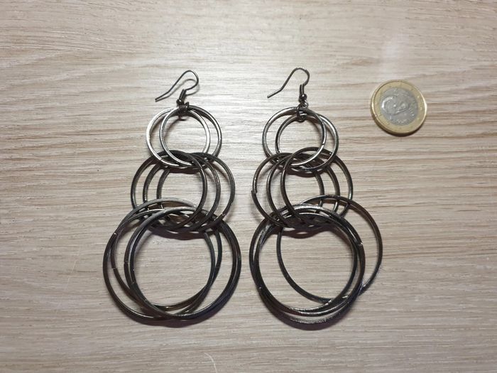 Magnifiques longues b o vintage grands anneaux