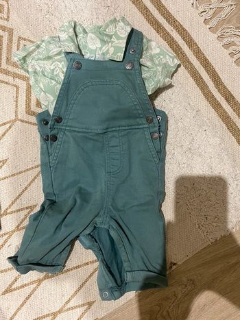 Ensemble salopette chemise