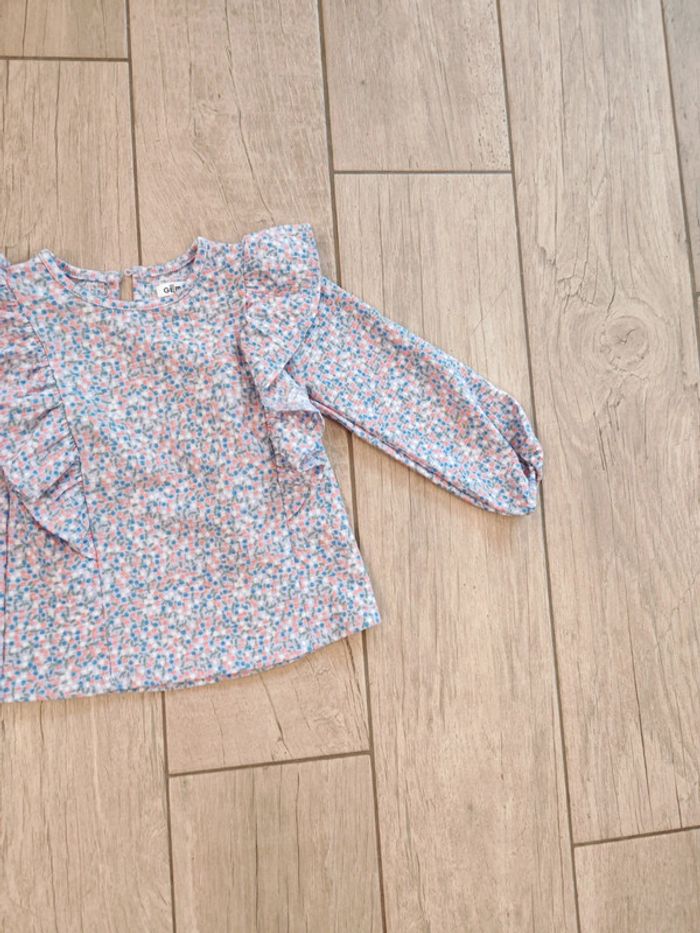 Blouse mauve à pois 2 ans - photo numéro 2
