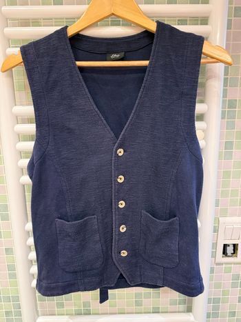 Veston bleu S.Oliver coton