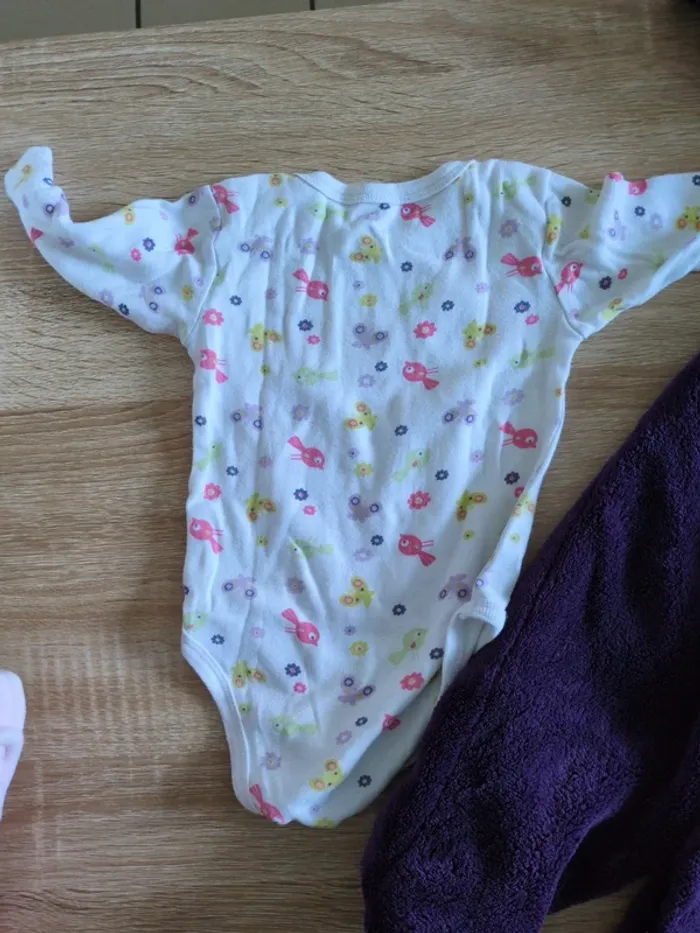 Ensemble grenouillère plus body kitchoun taille 6 mois - photo numéro 4