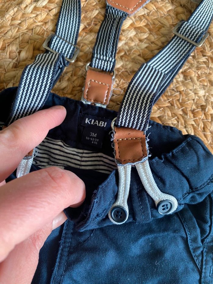 Pantalon bretelles 🐵 3 mois - Kiabi - photo numéro 2