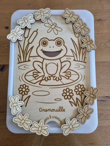 Petit insert pour bac Trofast ikea "Grenouille" avec jetons libellules