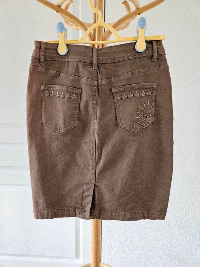 Jupe marron taille 38 Zac et Zoé neuve - photo numéro 4