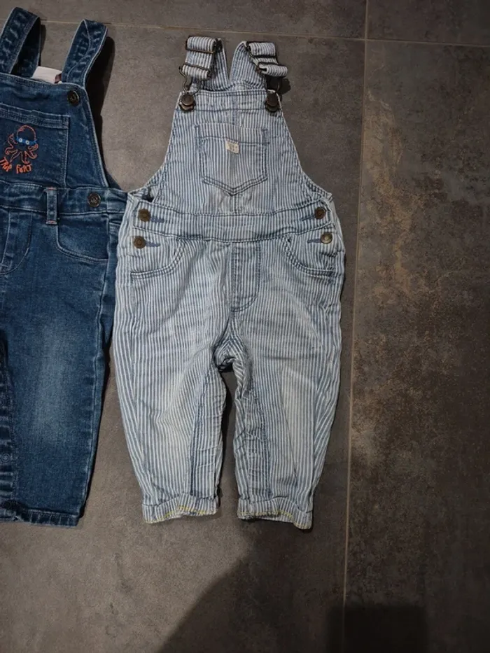 Lot de 3 salopettes bébé garçon 6 mois - photo numéro 2