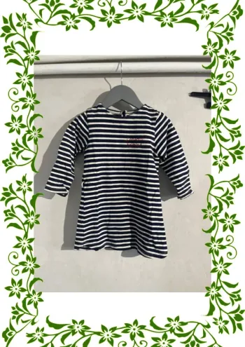 Robe pull marinière 2 ans