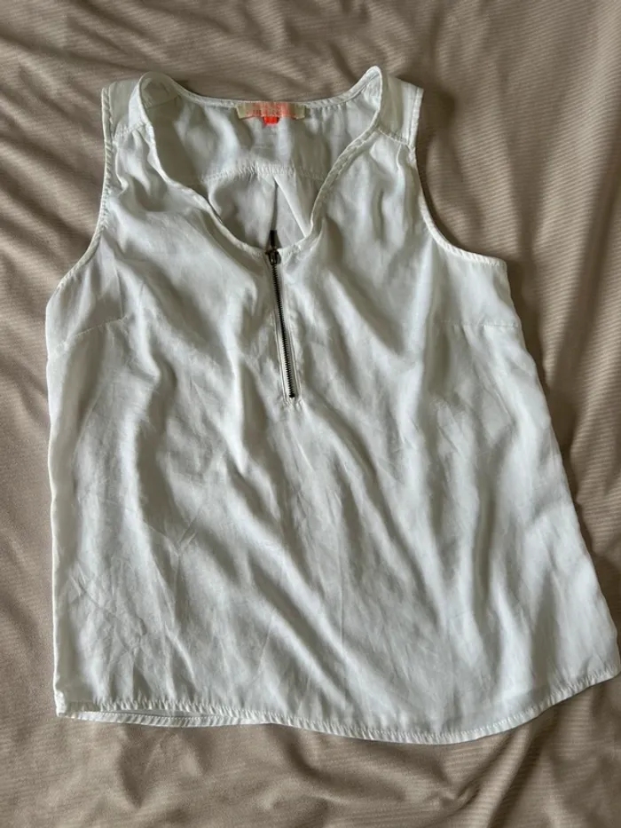 Blouse sans manches blanc cache cache taille m