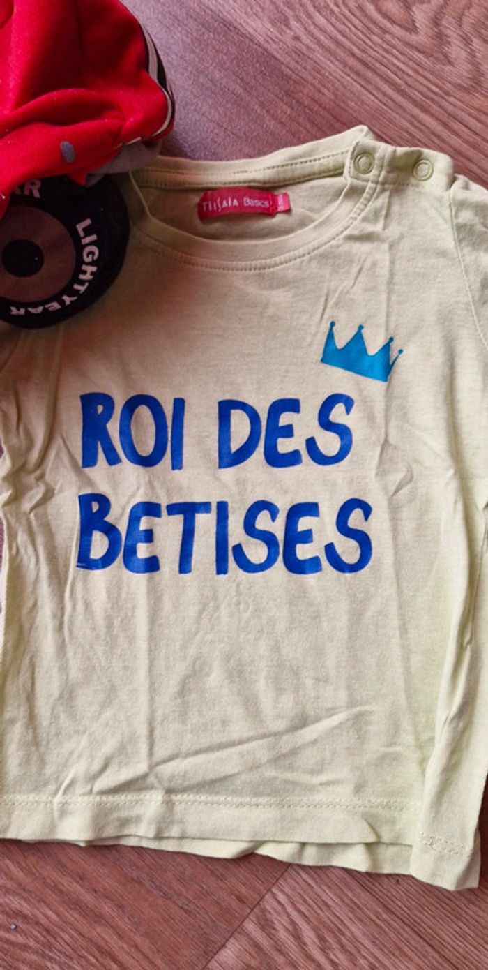 Lot de 3 t shirt manches courtes 18 mois garçon - photo numéro 7