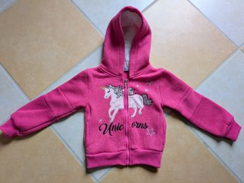 Gilet licorne chaud 2 ans