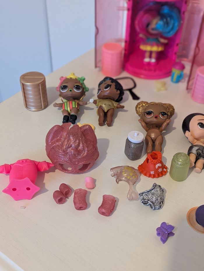 Lot de poupées lol surprise omg glitter, hairgoals, animaux et garçon - photo numéro 4