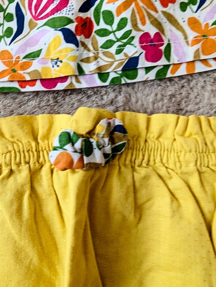 Ensemble 2 piece été short + haut coloré de marque dpam en 3 mois - photo numéro 4