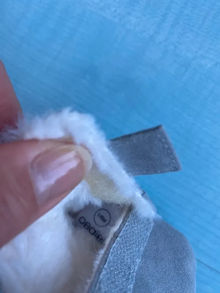 Bottines fourrées grises obaibi 1/6mois - photo numéro 5