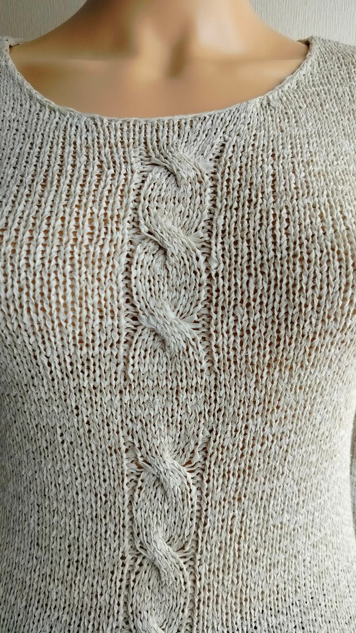 Pull vintage torsadé crème Armand Thiery T36/38 N*597 - photo numéro 2